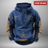 Dallas Cowboys NFL Personalized Swoosh Hooded Lace Up Hoodie Vintage Retro Hoodie
