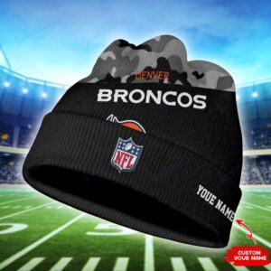 Denver Broncos Personalized Wool Beanie Hat WBH1089