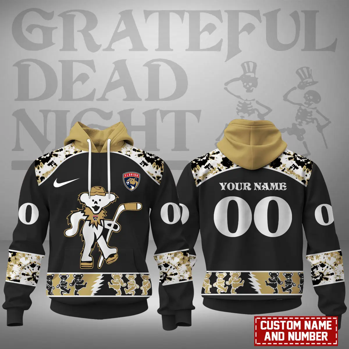 Florida Panthers NHL Grateful Dead Night Hoodie WHD1118