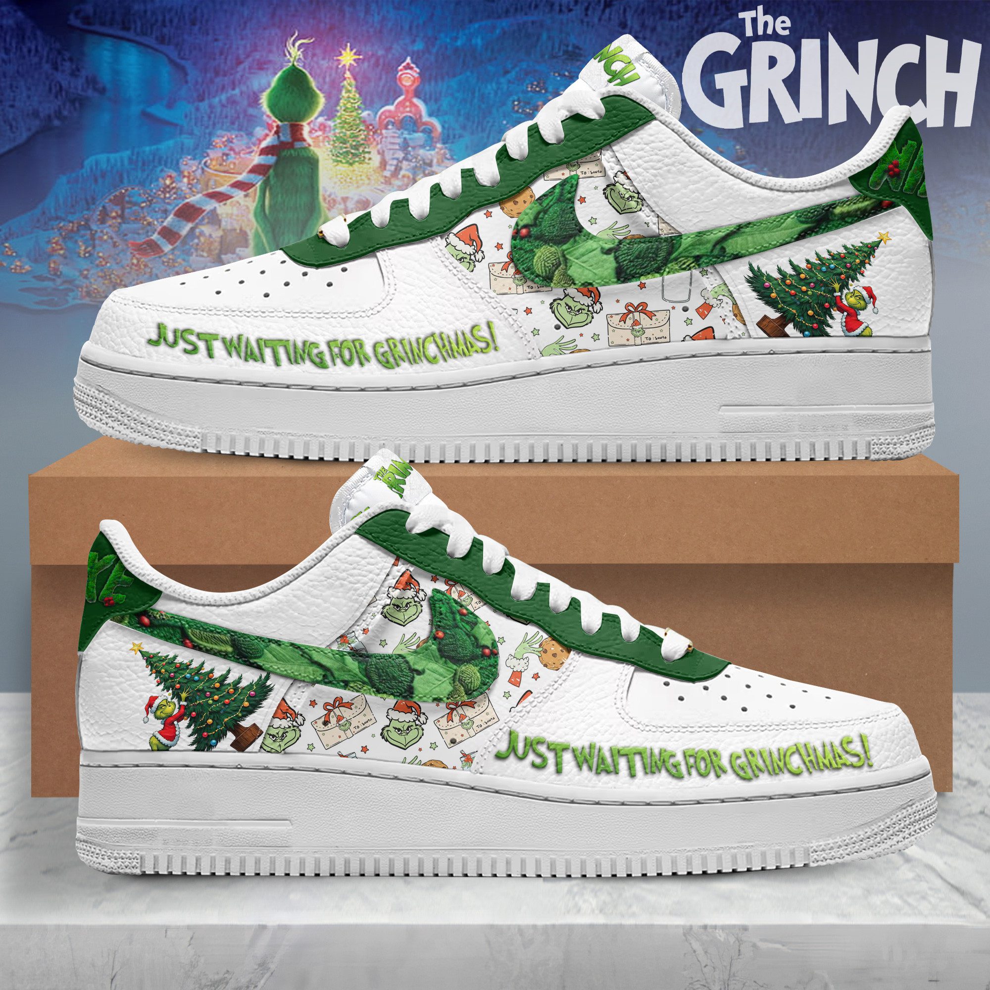 Grinchmas-Air-Force-1-Sneakers-The-Grinch-Merry-Christmas-Gifts-AF1-Limited-Shoes-LSM1000 Grinchmas Air Force 1 Sneakers The Grinch Merry Christmas Gifts AF1 Limited Shoes LSM1000