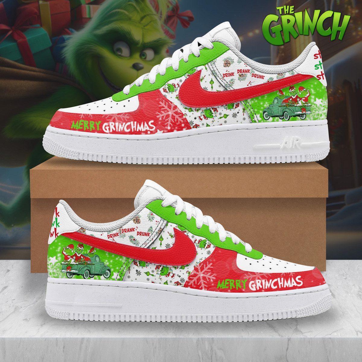 Grinchmas-Air-Force-1-Sneakers-The-Grinch-Merry-Christmas-Gifts-AF1-Limited-Shoes-LSM1001 Grinchmas Air Force 1 Sneakers The Grinch Merry Christmas Gifts AF1 Limited Shoes LSM1001