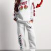 Houston Texans Chest - Nuts Sweatsuit Combo Sweatshirt And Sweatpants Christmas - White CSP1030