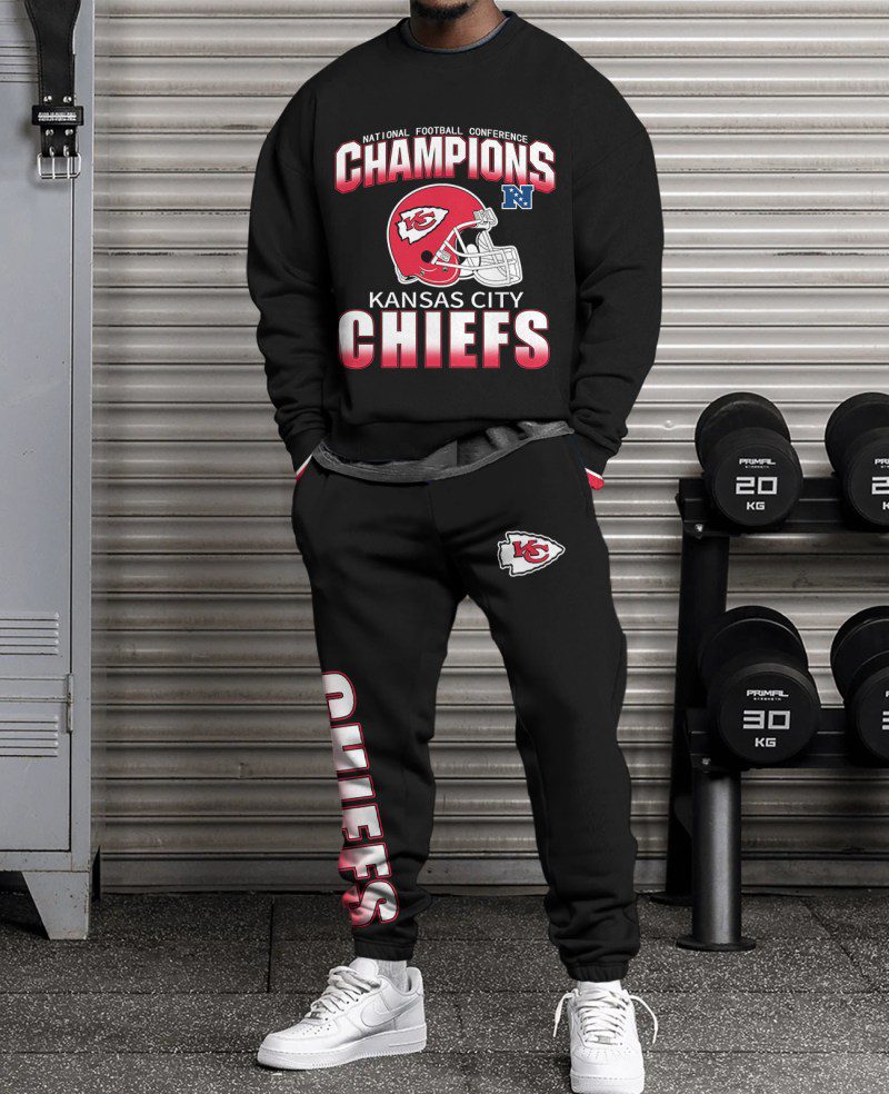 Kansas-City-Chiefs-Sweatsuit-Combo-3D-Sweatshirt-and-Sweatpants-CSP1860 Kansas City Chiefs Sweatsuit Combo 3D Sweatshirt and Sweatpants CSP1860