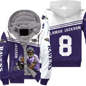 Lamar Jackson Baltimore Ravens 3D Hoodie Unisex Fleece Hoodie