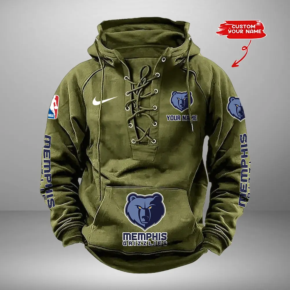 Memphis-Grizzlies-Personalized-NBA-Swoosh-Lace-Up-Hoodie-Vintage-Retro-Hoodie-4