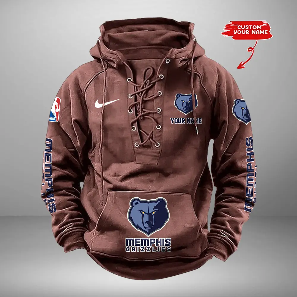 Memphis-Grizzlies-Personalized-NBA-Swoosh-Lace-Up-Hoodie-Vintage-Retro-Hoodie-5