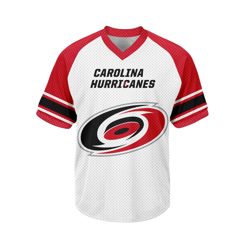 NHL-Carolina-Hurricanes-Personalized-V-neck-Mesh-Short-Sleeve-Jersey NHL Carolina Hurricanes Personalized V-neck Mesh Short Sleeve Jersey