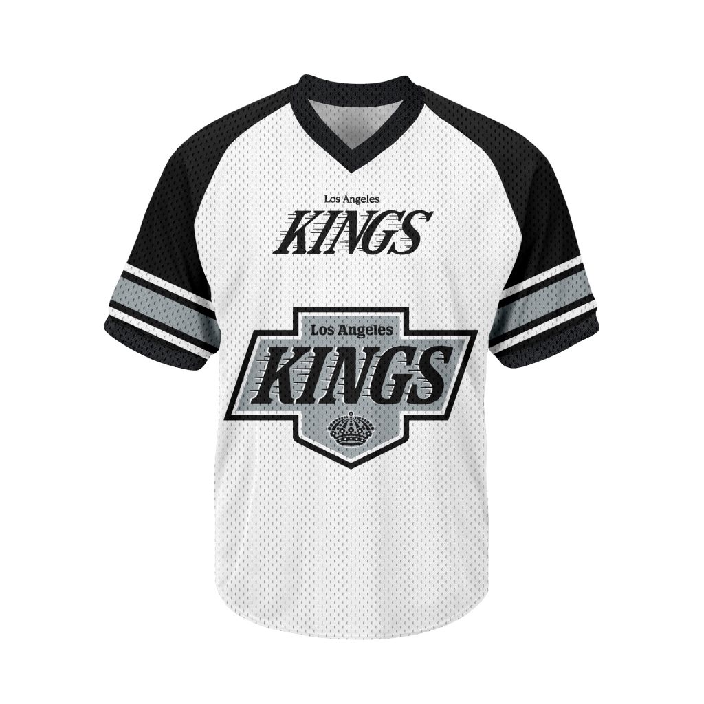 NHL-Los-Angeles-Kings-Personalized-V-neck-Mesh-Short-Sleeve-Jersey NHL Los Angeles Kings Personalized V-neck Mesh Short Sleeve Jersey