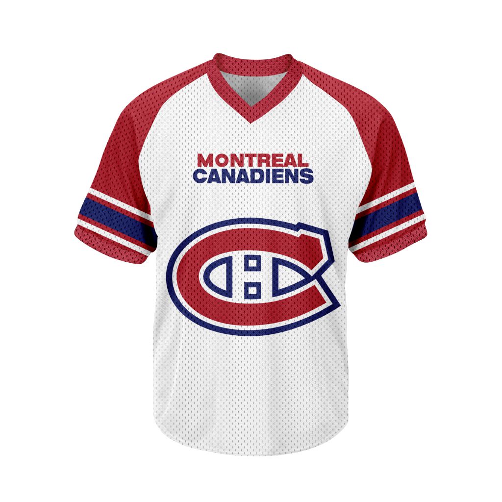 NHL-Montreal-Canadiens-Personalized-V-neck-Mesh-Short-Sleeve-Jersey NHL Montreal Canadiens Personalized V-neck Mesh Short Sleeve Jersey