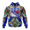 NHL New York Rangers Special Native Costume Design Unisex Performance Hoodie