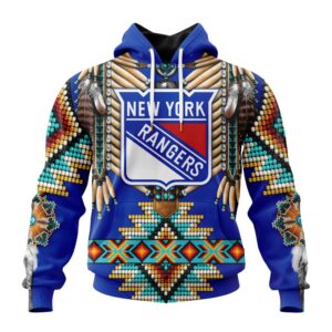 NHL New York Rangers Special Native Costume Design Unisex Performance Hoodie