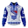 NHL New York Rangers Special Native Heritage Design Unisex Performance Hoodie