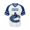 NHL Vancouver Canucks Personalized V-neck Mesh Short Sleeve Jersey