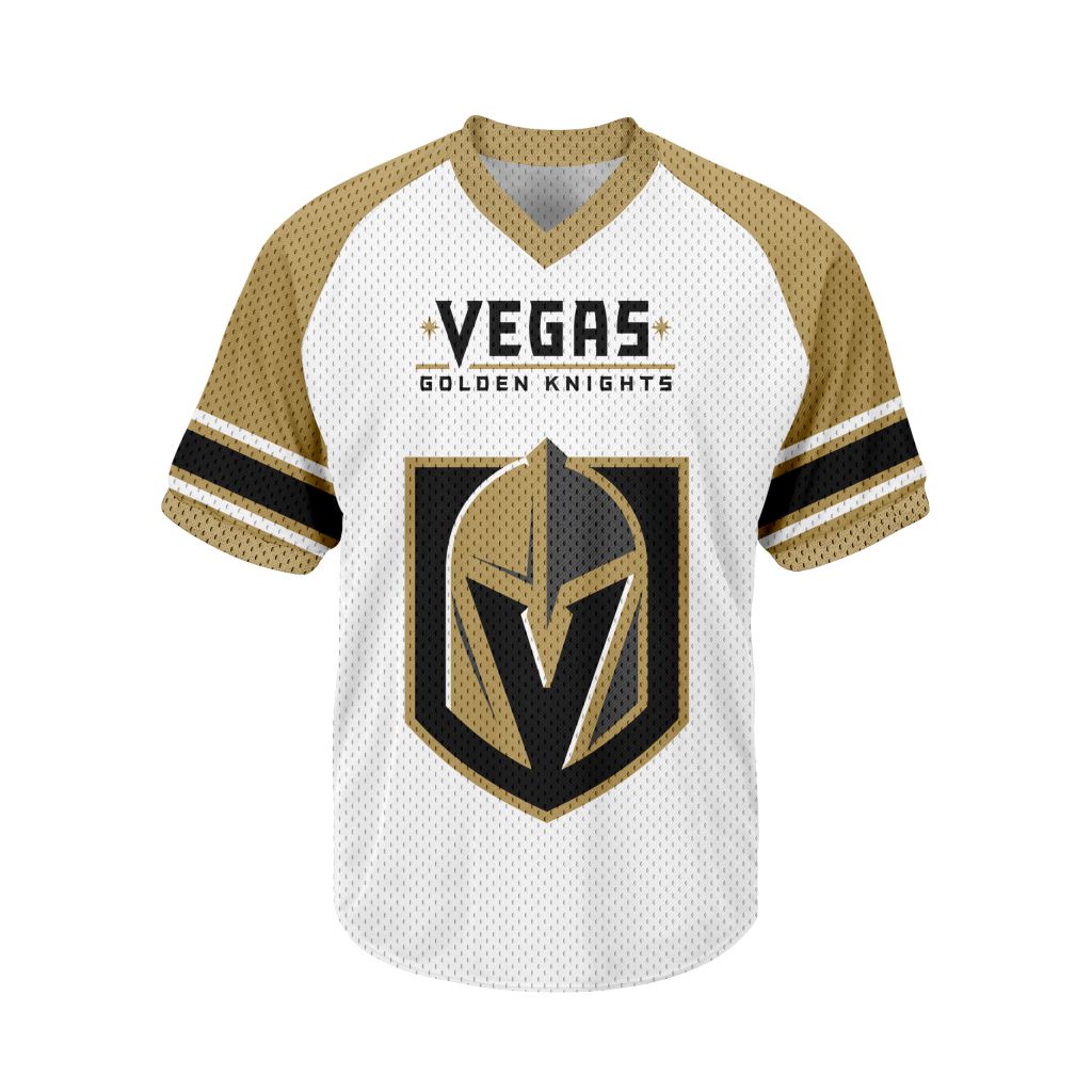 NHL-Vegas-Golden-Knights-Personalized-V-neck-Mesh-Short-Sleeve-Jersey NHL Vegas Golden Knights Personalized V-neck Mesh Short Sleeve Jersey
