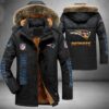New England Patriots NFL Personalized Golden Logo Parka Jacket Fleece Coat Winter