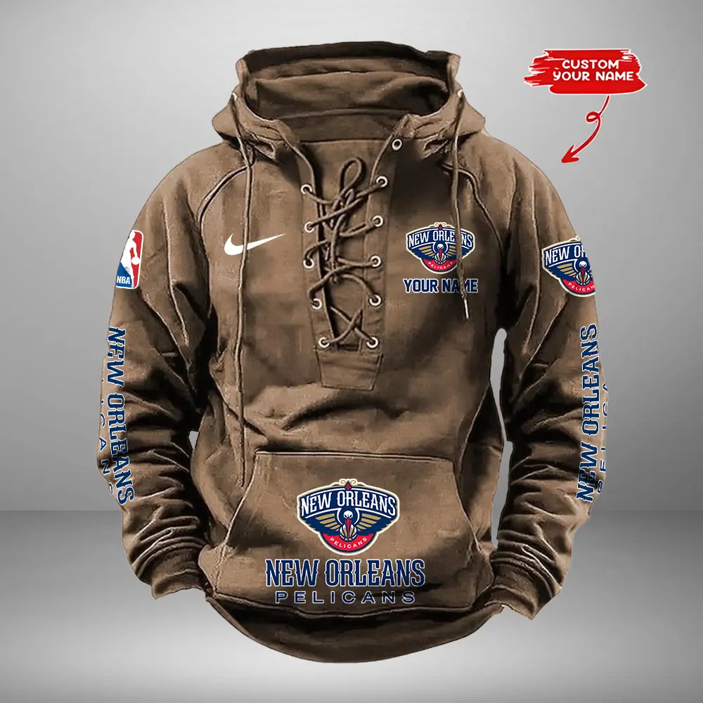 New-Orleans-Pelicans-Personalized-NBA-Swoosh-Lace-Up-Hoodie-Vintage-Retro-Hoodie-2