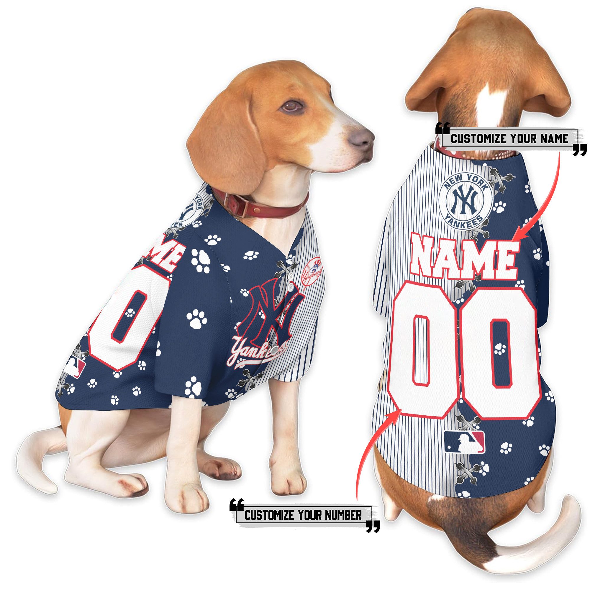 New-York-Yankees-Pet-Baseball-Jersey New York Yankees Pet Baseball Jersey