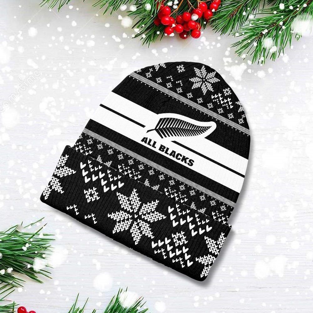 New-Zealand-National-Rugby-Union-Team-All-Blacks-Beanie-Hat-Wool-Winter-Hat-WBH1221 New Zealand National Rugby Union Team All Blacks Beanie Hat Wool Winter Hat WBH1221