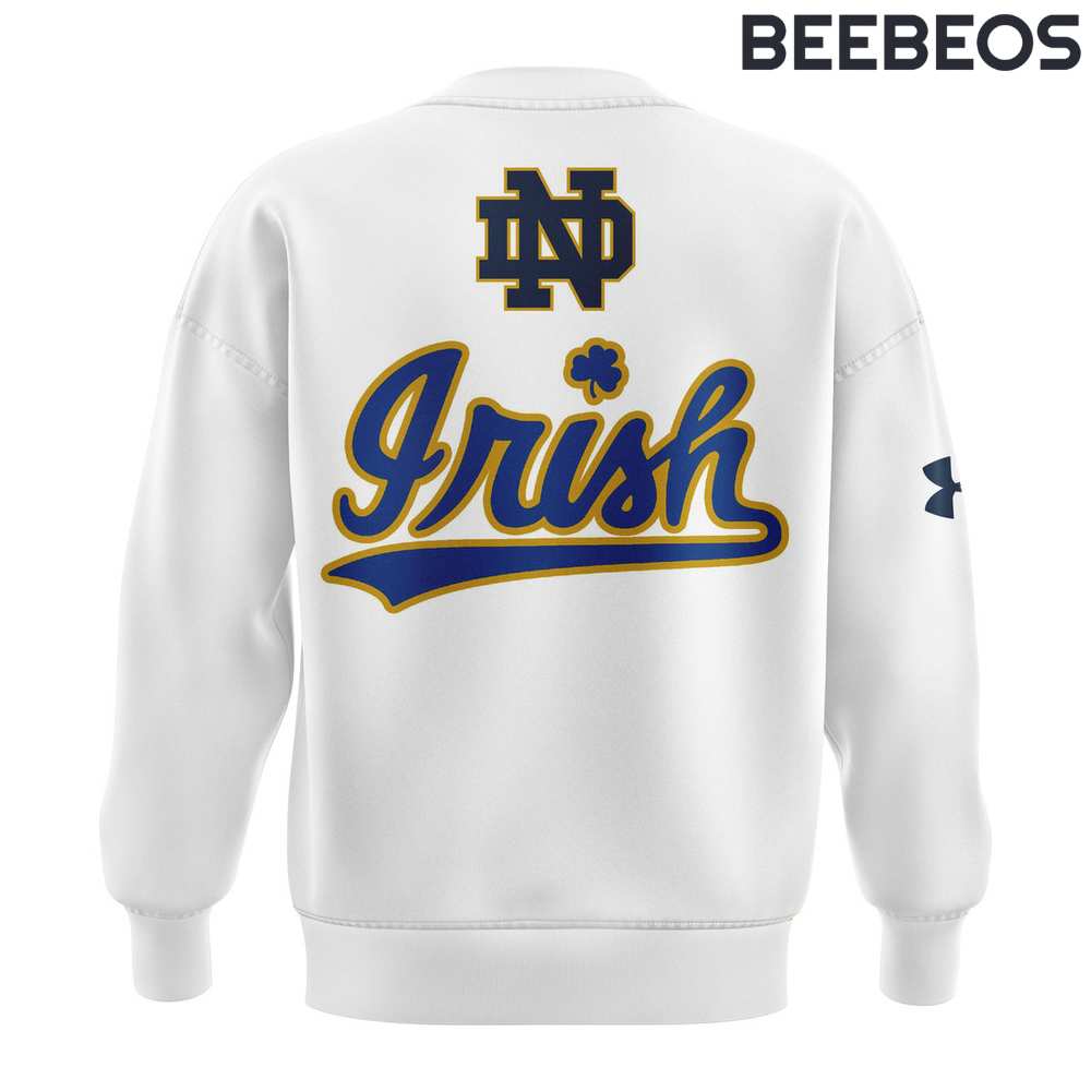 Notre Dame Fighting Irish x Marcus Freeman White Sweatshirt