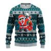 Philadelphia Eagles NFL Dabbing Santa Claus Ugly Christmas Sweater FUL1111