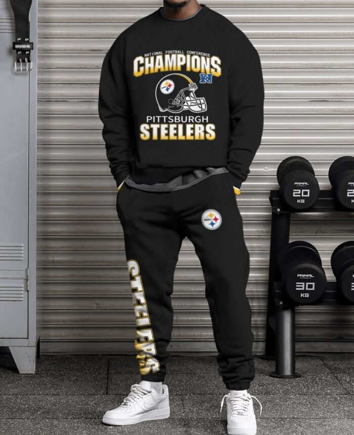 Pittsburgh Steelers Sweatsuit Combo 3D Sweatshirt and Sweatpants CSP1754