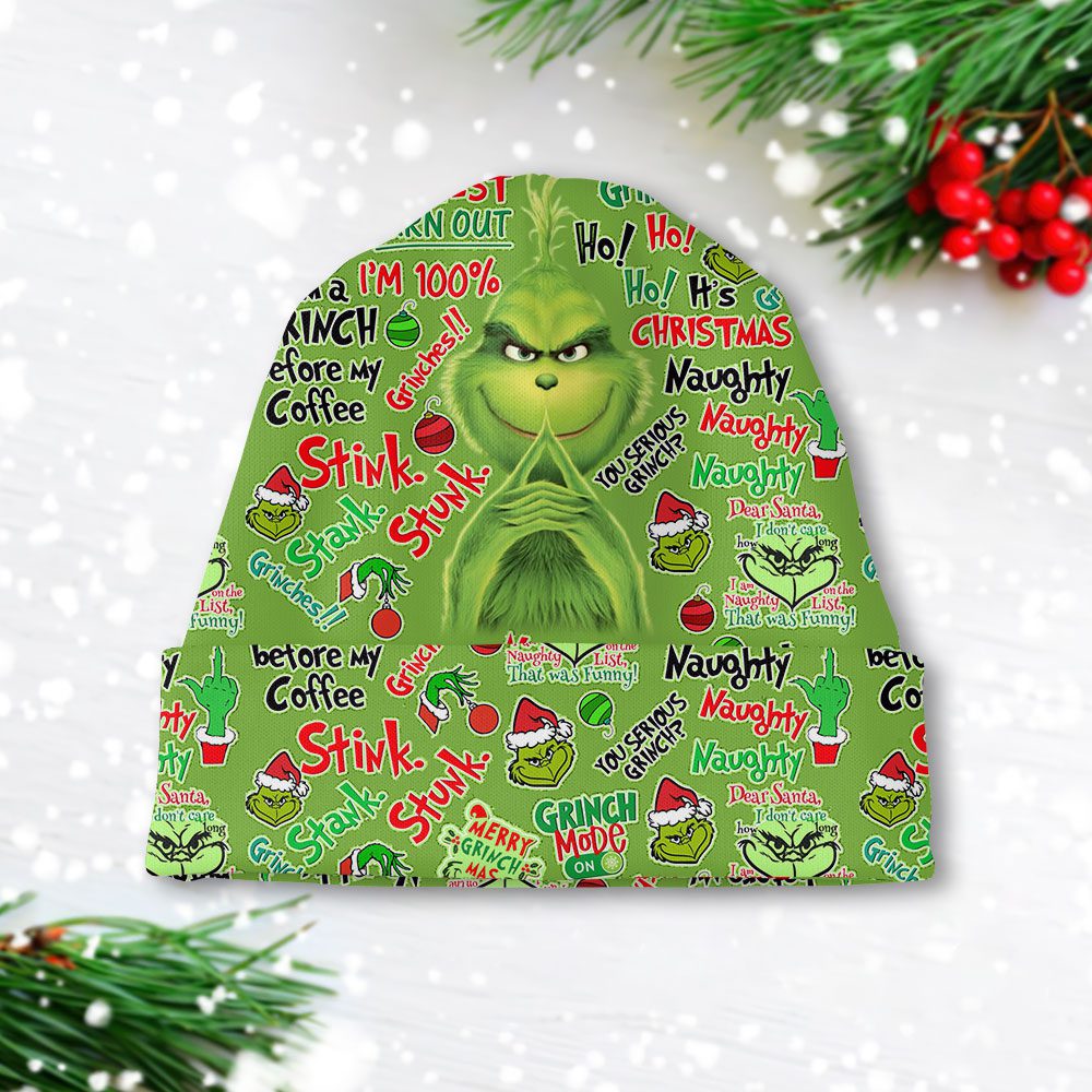 The-Grinch-Beanie-Hat-Wool-Winter-Hat-WBH1162 The Grinch Beanie Hat Wool Winter Hat WBH1162