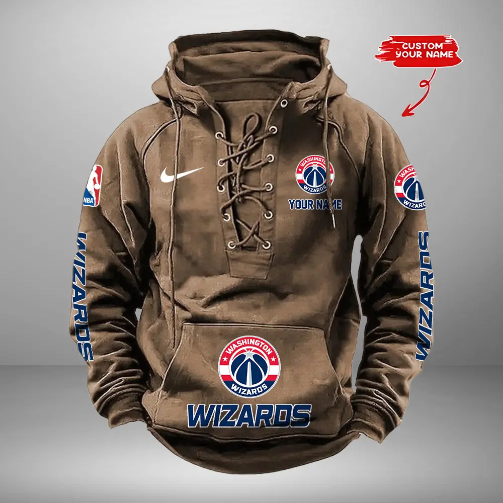 Washington-Wizards-Personalized-NBA-Swoosh-Lace-Up-Hoodie-Vintage-Retro-Hoodie-2