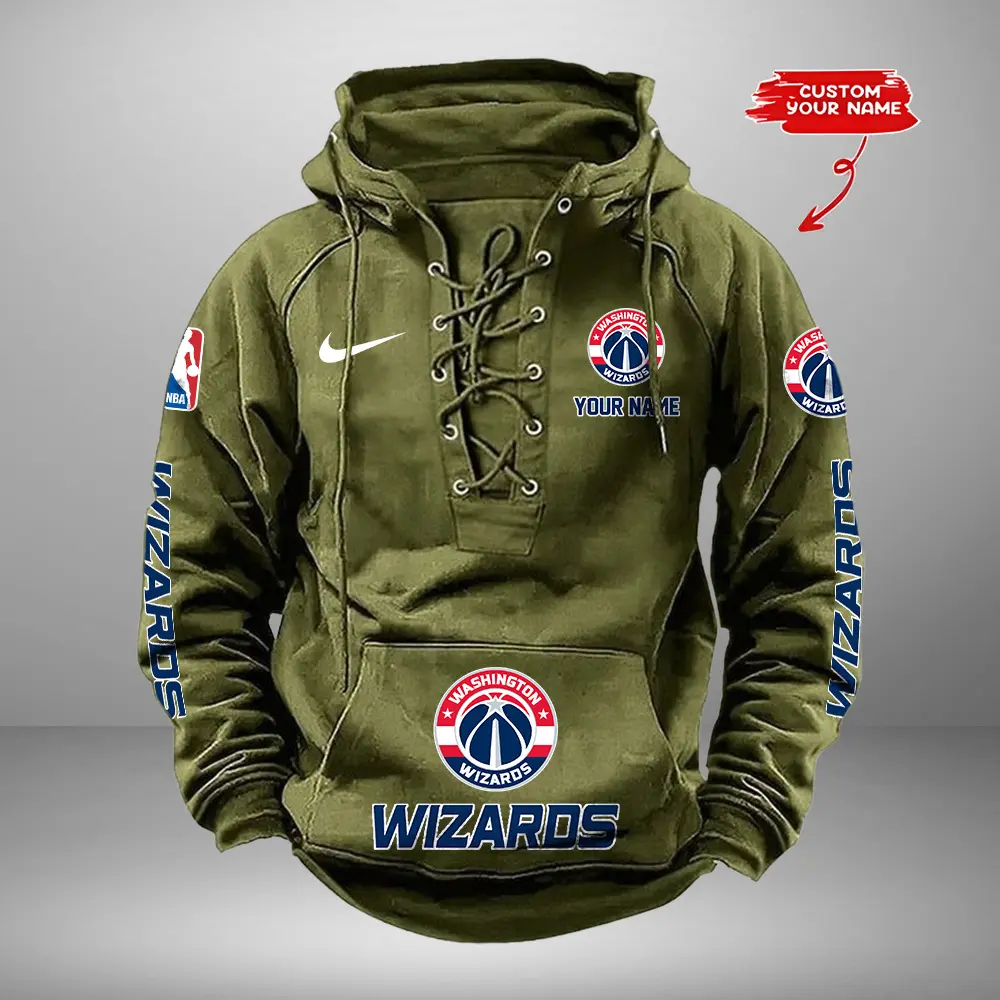 Washington-Wizards-Personalized-NBA-Swoosh-Lace-Up-Hoodie-Vintage-Retro-Hoodie-4