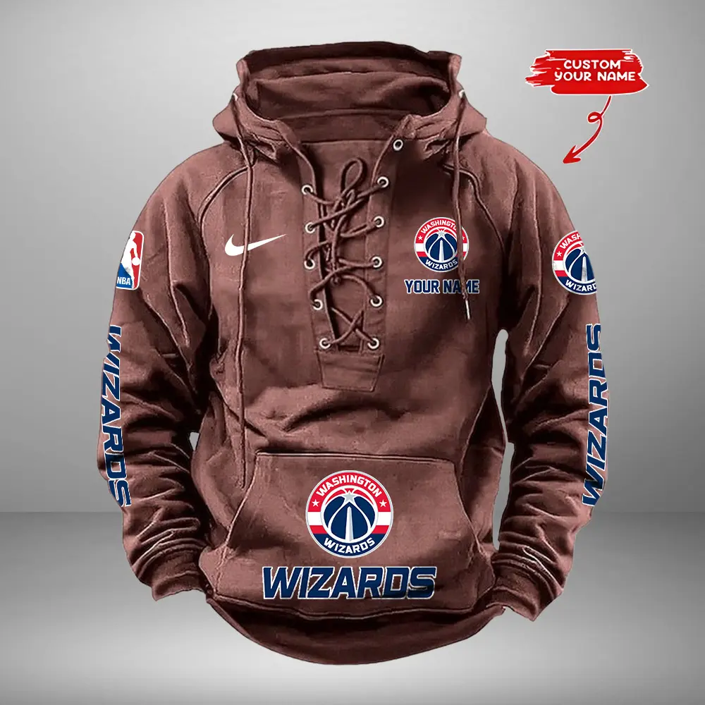 Washington-Wizards-Personalized-NBA-Swoosh-Lace-Up-Hoodie-Vintage-Retro-Hoodie-5