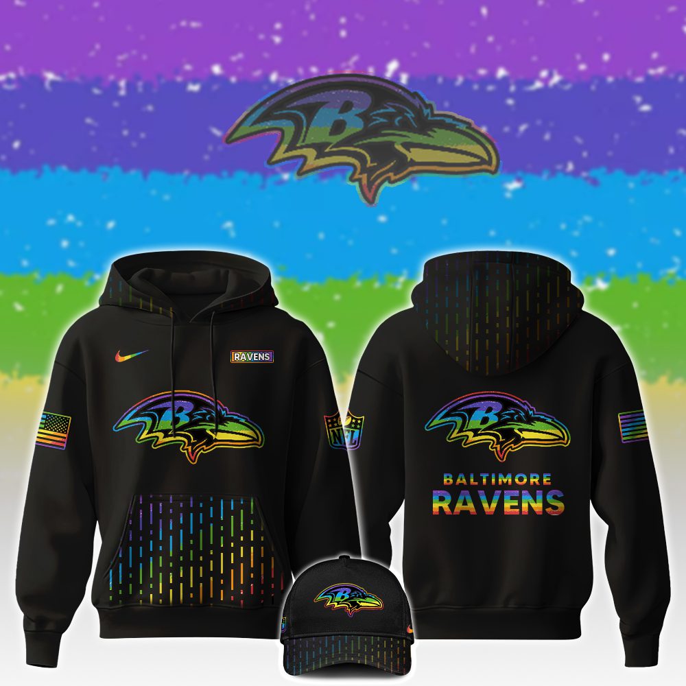 Baltimore-Ravens-NFL-x-Happy-Pride-Month-Unisex-Hoodie-Set-GHS2035 Baltimore Ravens NFL x Happy Pride Month Unisex Hoodie Set GHS2035