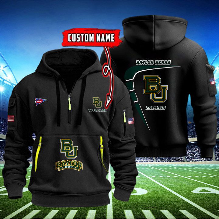 Baylor-Bears-Quarter-Zip-Hoodie-NCAA2026 Baylor Bears Quarter Zip Hoodie NCAA2026