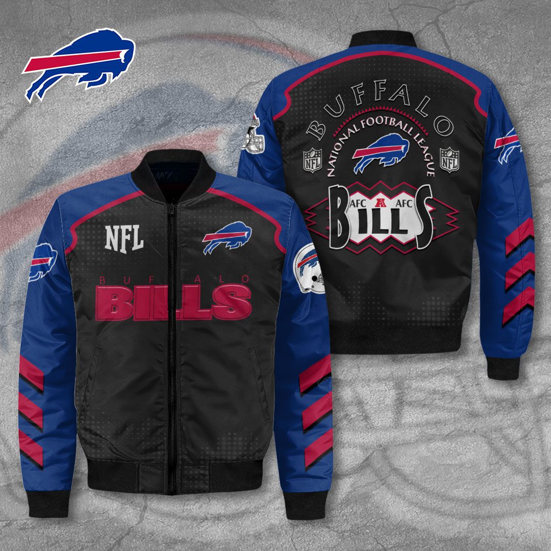Buffalo-Bills-3D-Bomber-Jacket-CGN5039 Buffalo Bills 3D Bomber Jacket CGN5039