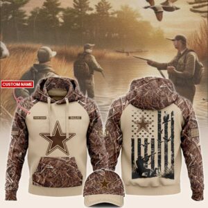 Dallas Cowboys NFL x Hunting Unisex Hoodie Cap Joggers Set - Khaki  HCJ1567