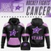 Dallas Stars x Hockey Fights Cancer Black Unisex Hoodie Cap Joggers Set 2024/25 HCJ1366