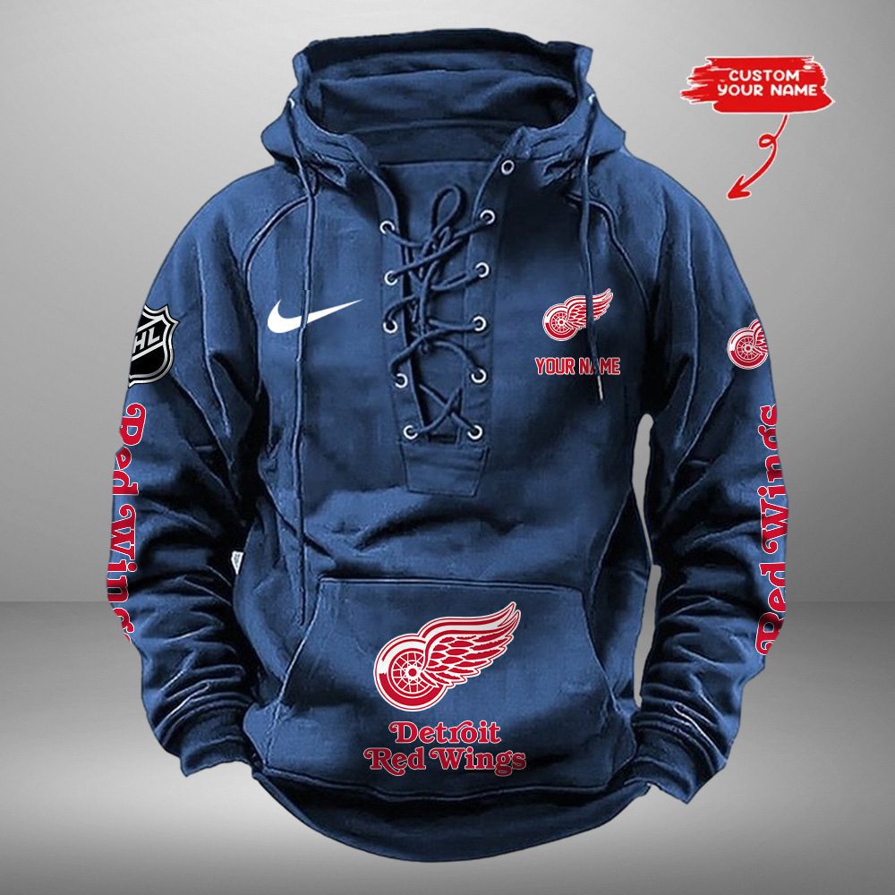 Detroit-Red-Wings-NHL-Swoosh-Hooded-Lace-Up-Retro-Vintage-Hoodie-Custom-Name-1