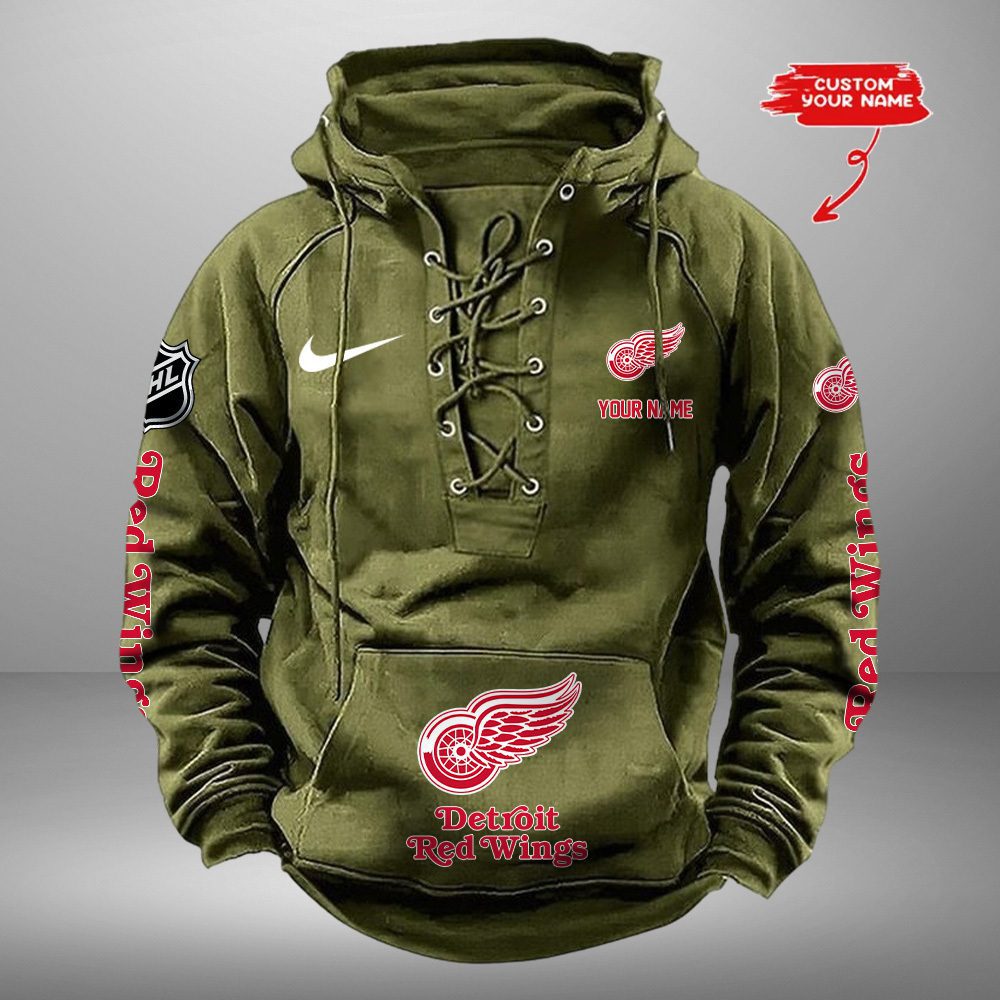 Detroit-Red-Wings-NHL-Swoosh-Hooded-Lace-Up-Retro-Vintage-Hoodie-Custom-Name-4