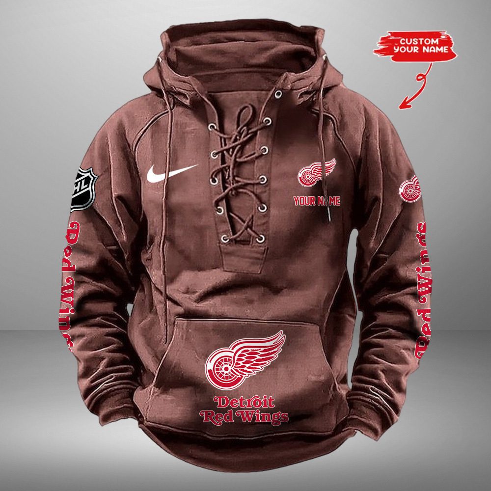 Detroit-Red-Wings-NHL-Swoosh-Hooded-Lace-Up-Retro-Vintage-Hoodie-Custom-Name-5