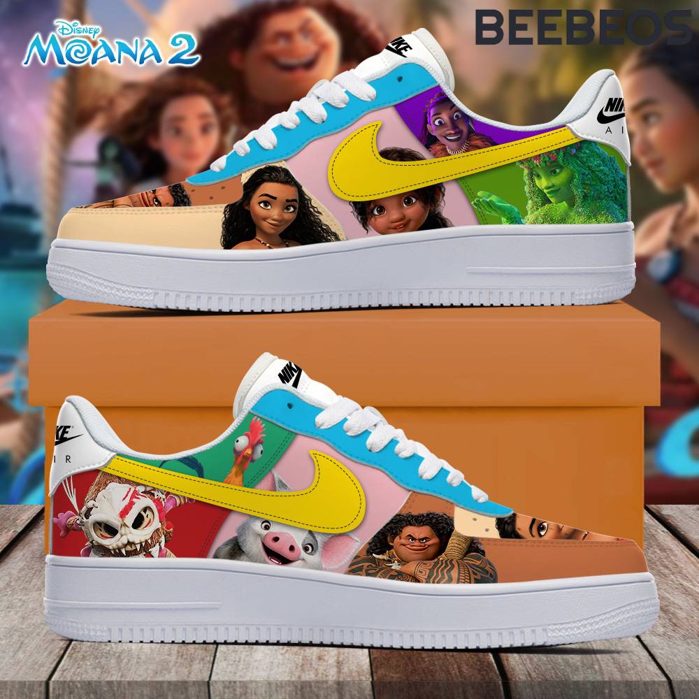 Disney Moana 2 Movie Air Force 1 Shoes Disney Moana 2 Movie Air Force 1 Shoes