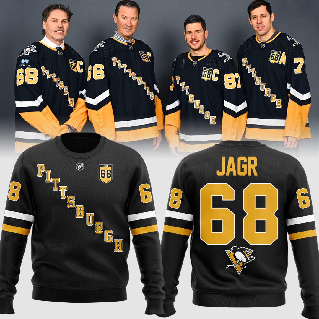 Forever-Jagr-68-Sweatshirt-For-Pittsburgh-Penguins-Fans-BCT1019 "Forever Jagr 68" Sweatshirt For Pittsburgh Penguins Fans BCT1019