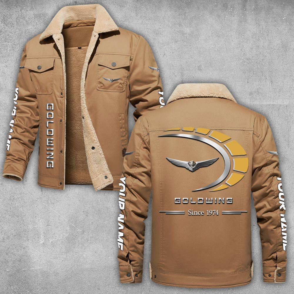 Honda-Gold-Wing-Lapel-Collar-Fleece-Cargo-Jacket-Winter-Jacket-LCJ1001-1