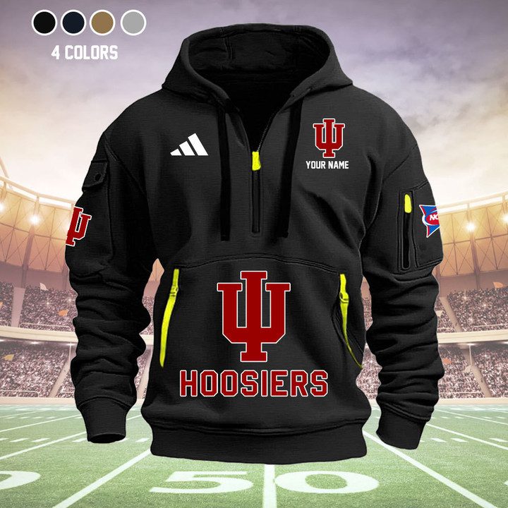 Indiana-Hoosiers-Quarter-Zip-Hoodie-NCAA2119 Indiana Hoosiers Quarter Zip Hoodie NCAA2119