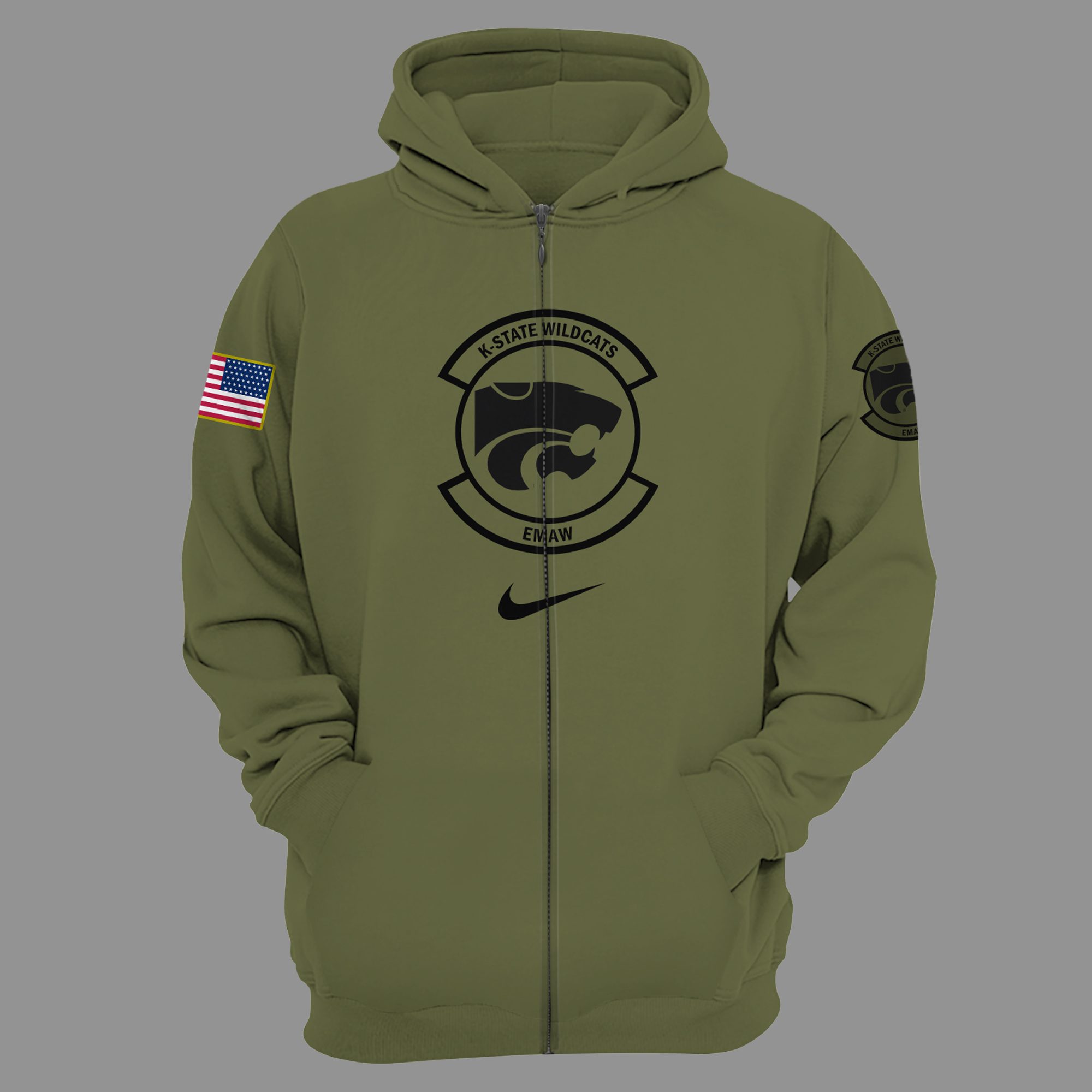 Kansas-State-Wildcats-Football-Camo-2023-Zip-Hoodie-FZH1001-1