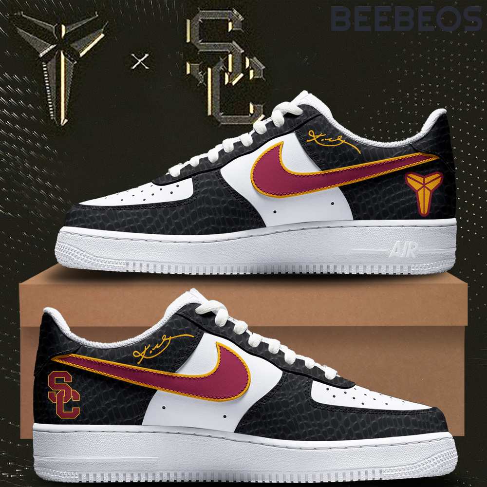Kobe Bryant x USC Trojans Football Air Force 1 Sneaker Kobe Bryant x USC Trojans Football Air Force 1 Sneaker