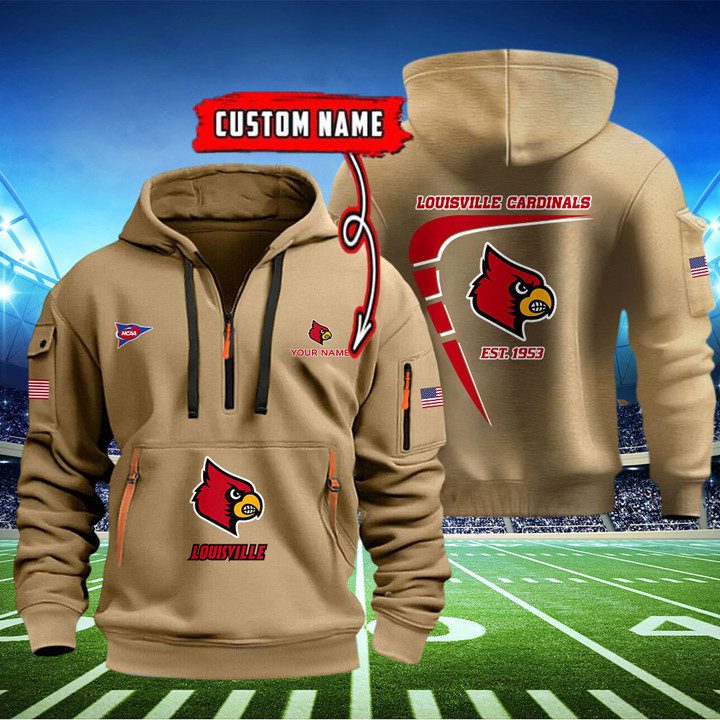 Louisville-Cardinals-Quarter-Zip-Hoodie-NCAA2096-1