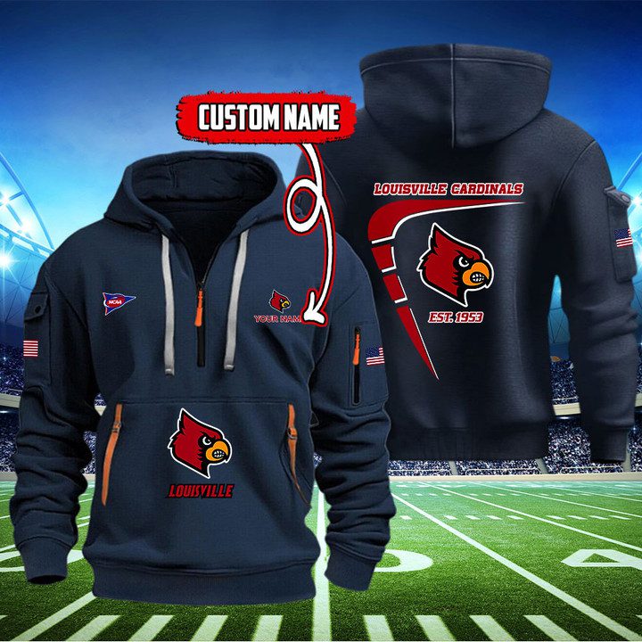 Louisville-Cardinals-Quarter-Zip-Hoodie-NCAA2096-3