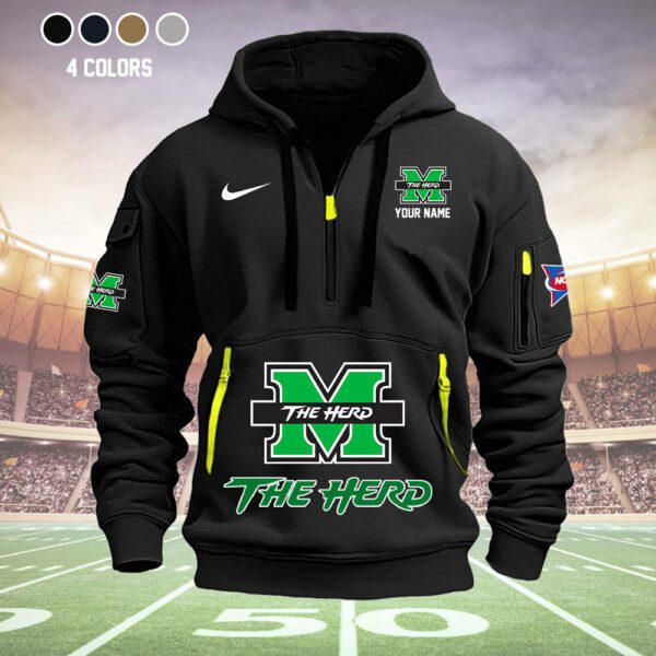 Marshall-Thundering-Herd-Quarter-Zip-Hoodie-NCAA2059-4