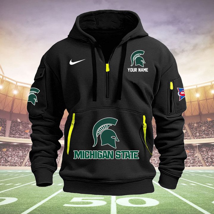 Michigan-State-Spartans-Quarter-Zip-Hoodie-NCAA2045 Michigan State Spartans Quarter Zip Hoodie NCAA2045