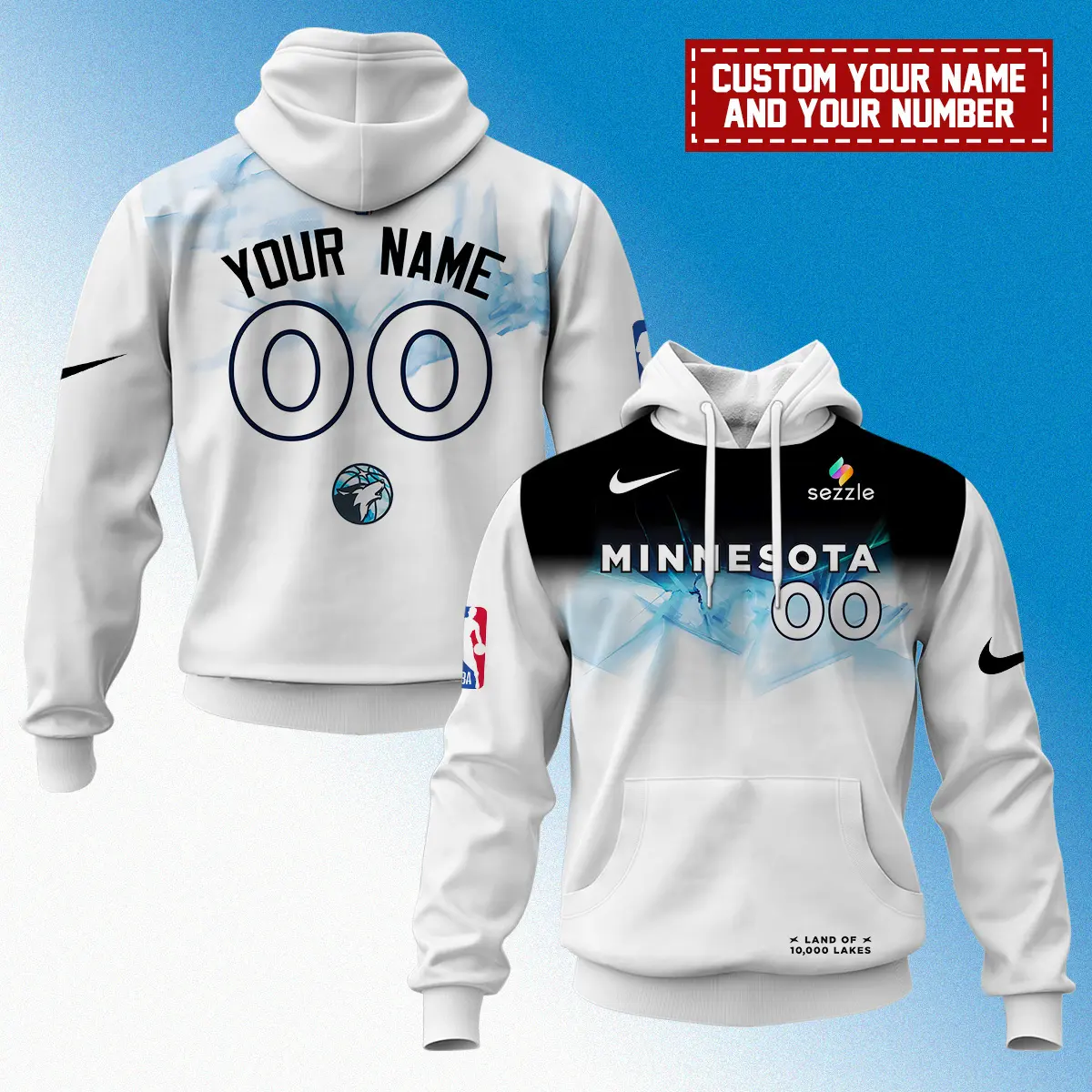 Minnesota Timberwolves NBA X Nike City Edition Uniform Personalized Unisex Hoodie 2024/25 WHD5048