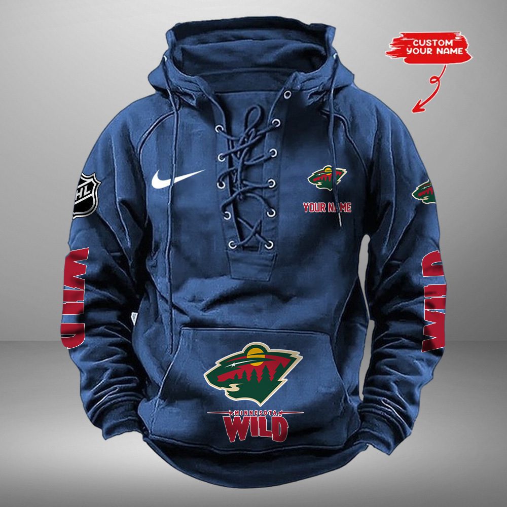 Minnesota-Wild-NHL-Swoosh-Hooded-Lace-Up-Retro-Vintage-Hoodie-Custom-Name-1
