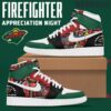 Minnesota Wild x 2024 Firefighter Appreciation Night Air Jordan 1 Sneaker